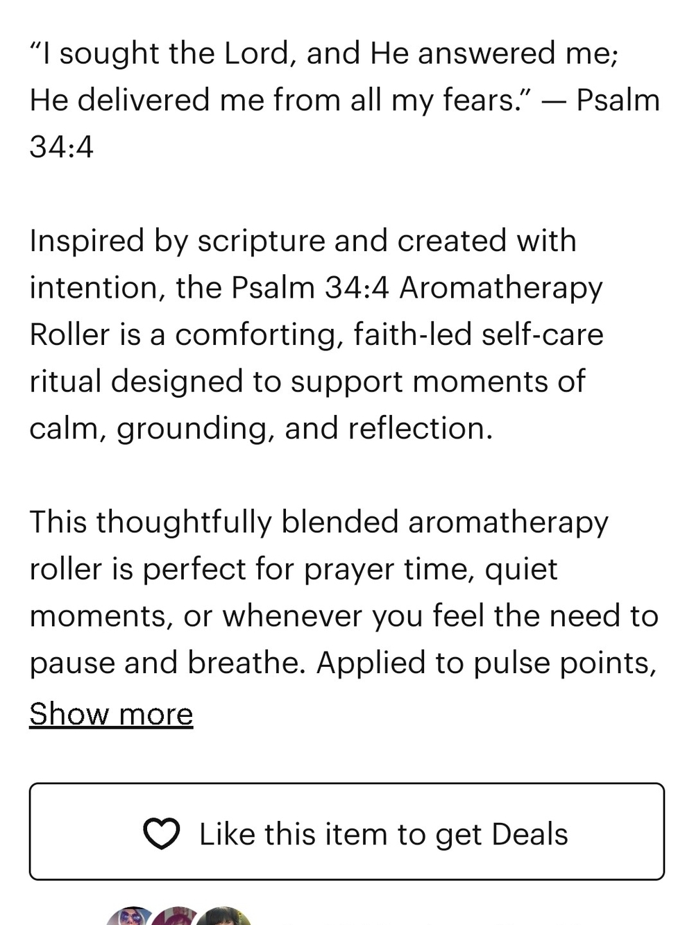 New Dani & Dior - Psalm 34:4 Calming Aromatherapy Roller, 1 Oz. - Picture 3 of 9
